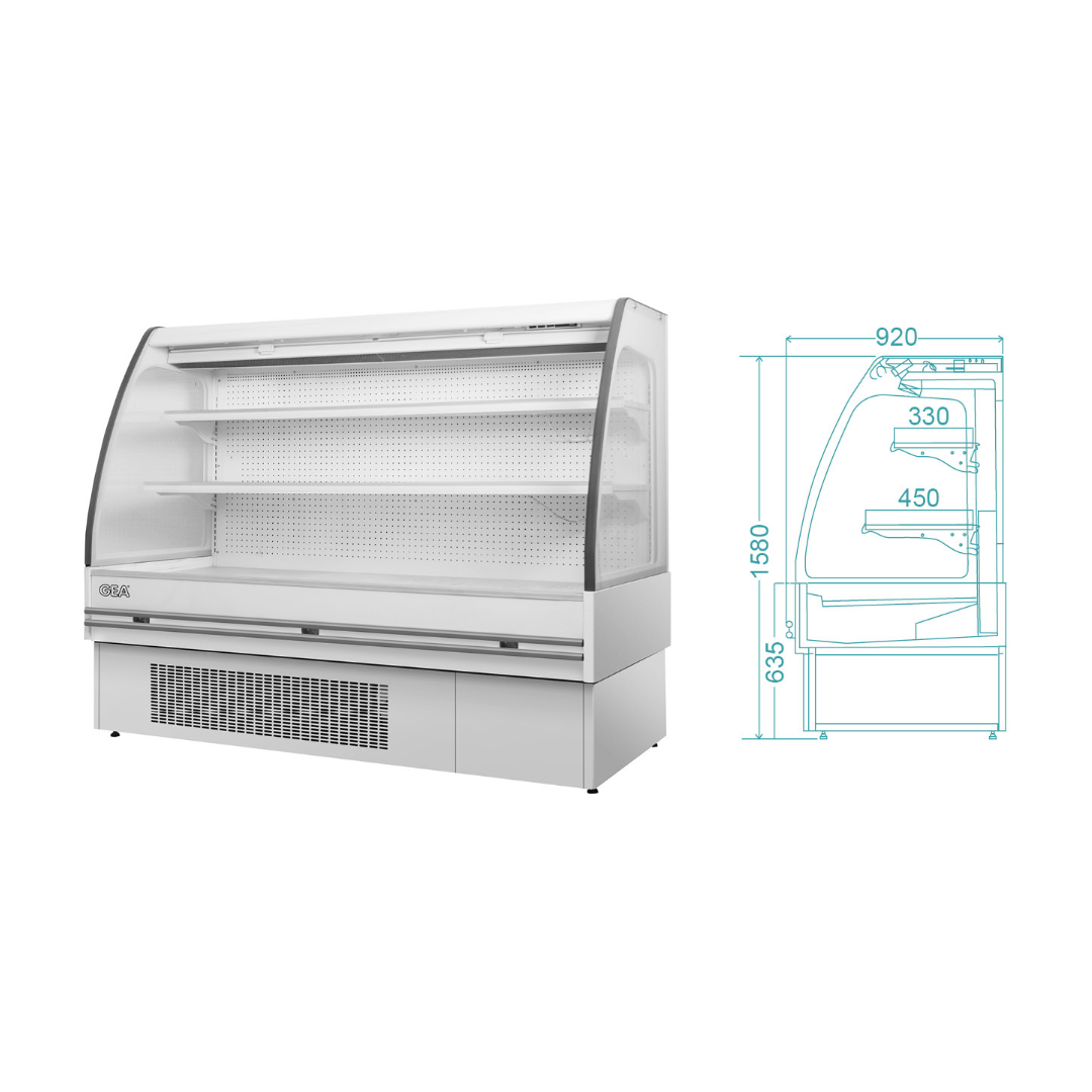 Minimarket Refrigeration Cabinet ANGELICA-200